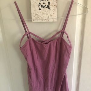 Mauve strappy cami